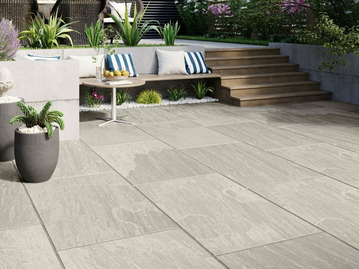 Terrasse carrelée