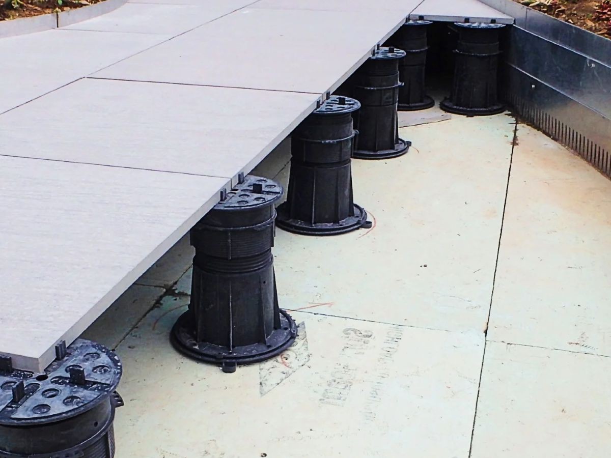 Terrasse sur plots — Haute-Saône
